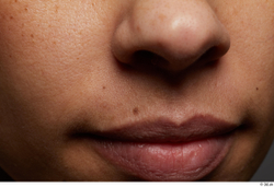 Face Mouth Nose Skin Woman Black Slim Studio photo references
